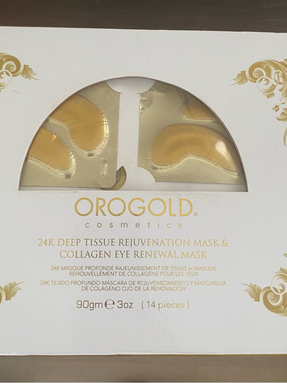 OROGOLD 24K Deep Tissue Rejuvenation Mask & Collagen Eye Renewal Mask